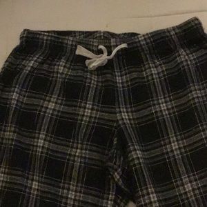Black pajama bottoms